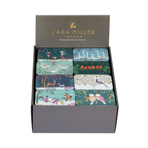 Pocket Tins Sara Miller - 8 Assorti XMAS
